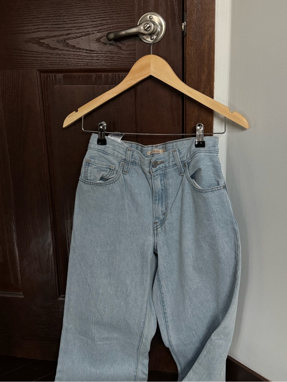 Levi's Baggy Dad Light Blue Wide Leg High-Rise Jeans